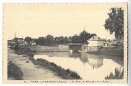 CPA 51 VITRY-le-FRANCOIS Le Pont De Châlons Et Le Canal - Vitry-le-François
