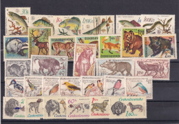 Checoslovaquia. Conjunto De Series Del Tema Fauna - Unused Stamps