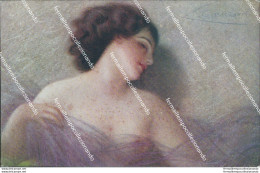 Cb368 Cartolina Art Deco Donnina Lady Donna Cupido Illustratore Guerzoni - Autres & Non Classés