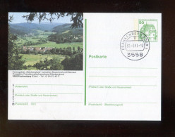 "BUNDESREPUBLIK DEUTSCHLAND" 1980, Bildpostkarte Mit Bildgleichem Stempel Ex "FRANKENBERG" (L2117) - Geïllustreerde Postkaarten - Gebruikt