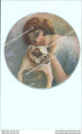 Cb382 Cartolina Art Deco Donnina Lady Donna Cupido Illustratore Artist Monestier - Autres & Non Classés