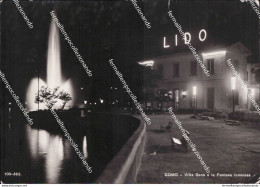 Bh668 Cartolina Como Citta' Villa Geno E La Fontana Luminosa Lombardia - Como