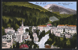 AK Bad Gastein /Salzburg, Ortspartie Mit Kirche  - Altri & Non Classificati