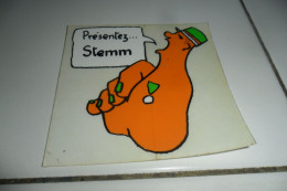 AUTOCOLLANT  PUB  PRESENTEZ STEMM - Stickers