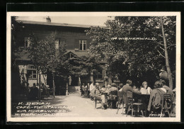 AK Perchtoldsdorf Im Wienerwald, Café-Restaurant Zur Kugelwiese, Inh. K. Beran, Terrasse  - Other & Unclassified