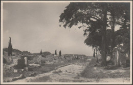 Via Di Porta Romana, Ostia, C.1930 - Grafia Foto Cartolina - Autres & Non Classés