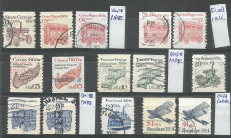 USA 1990/95 Transportation Series - Coils - SC. # 2451/68 Cpl 12+3v Set Good/VFUsed - Really Used And Cancelled By USPS - Verzamelingen