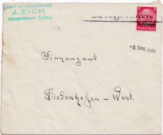 37272# HINDENBURG LOTHRINGEN LETTRE Obl METZERWISE 5 Septembre 1941 METZERVISSE MOSELLE THIONVILLE - Lettres & Documents