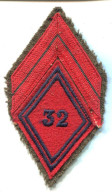 Militaria ÉCUSSON Militaire TISSU De Bras Caporal 32e RALD Régiment D'Artillerie Lourde Allemagne Donaueschingen 1964 - Patches