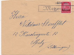 37273# HINDENBURG LOTHRINGEN LETTRE Obl METZERWISE 9 Octobre 1941 METZERVISSE MOSELLE METZ - Cartas & Documentos