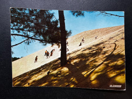 CARTE POSTALE BASSIN D'ARCACHON GIRONDE / ESCALADE DE LA PLUS HAUTE DUNE D'EUROPE / 1970 - Arcachon