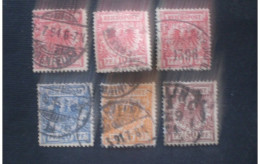 GERMANY IMPERO 1889 -1900 Value Stamp & Imperial Eagle - Used Stamps