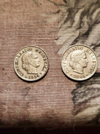 2x 1934 - 5 Centimes / Rappen