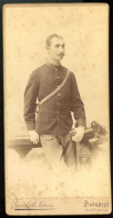 BUDAPEST 1889. Soldier, Cabinet Photo - Oud (voor 1900)