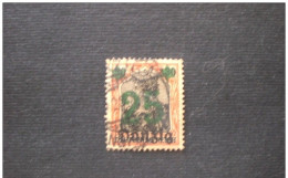 GERMANY DANZICA 1920 New Overprint - Used