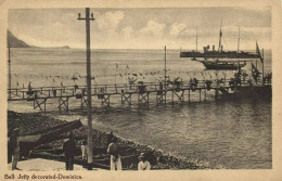 Dominica W.I., ROSEAU, Bell Jetty Decorated (1910s) Postcard - Dominique