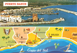 ESPAGNE - Marbella - Puerto Banus - Port Banus - Banus Harbour - Bateaux - Carte Postale Ancienne - Málaga