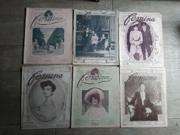 Lot 6 Revues Fémina Revue Mode Actualités Russie Chapeaux Voyage - Mode