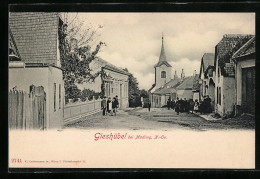 AK Giesshübl Bei Mödling, Strassenpartie Mit Blick Zur Kirche  - Sonstige & Ohne Zuordnung