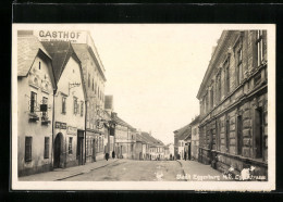 AK Eggenburg /N.Ö., Der Gasthof Zum Goldenen Löwen In Der Eggenstrasse  - Other & Unclassified