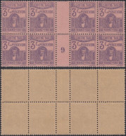 Tunisie 1929 - Colonie Française - Timbres Neufs. Taxe Nr.: 49. Bloc De 8 Avec Millesime "9"........  (EB) AR-02947 - Neufs