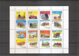 Trains - Voitures ( Série De 8 Timbres Privés XXX -MNH - De Oman  De  1972 ) - Trains