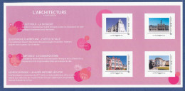 Architecture à Saint-Quentin, Art Gothique, Art Déco. COLLECTOR De 4 Timbres Autocollants "Lettre Prioritaire 20g France - Collectors