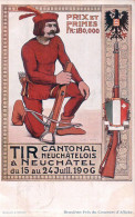 Neuchâtel, Tir Cantonal à Neuchâtel 1906 (443) - Tir (Armes)