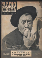 Revue RADIO CiNEMA TELEVISION  N° 124juin 1952 FERNANDEL (CAT4082/124 ) - Cine / Televisión