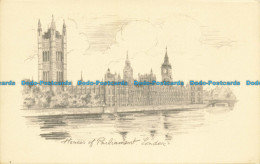 R640897 London. Houses Of Parliament. On The Right Of The View Big Ben And Westm - Sonstige & Ohne Zuordnung