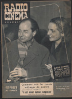 Revue RADIO CiNEMA TELEVISION  N° 152 Decembre  1952 Claude VERMOREL Claire MAFFEI  (CAT4082/152 ) - Cinéma/Télévision