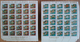 1972 Umm Al Qiwain 200+200 Sheets  847-R858ZB Used  CTO 1972 Olympic Games In Munich - Sommer 1972: München