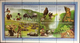 Central African Republic 1998 Scouts Animals & Birds Sheetlet MNH - Otros & Sin Clasificación