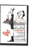 75- PARIS-(9e)-Carte Publicitaire " LE GRAND CAFE " 4 Bd Des Capuçines-Illustrateur - - Cafés, Hotels, Restaurants