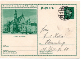 64764 - Deutsches Reich - 1932 - 6Pfg Ebert GABildKte "Breslau" BERLIN -> Schramberg - Lettres & Documents