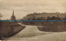 R641426 Glasgow. Kelvingrove Park Fountain And Park Circus. Walter Benton. The U - Wereld