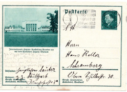 64765 - Deutsches Reich - 1931 - 8Pfg Ebert GABildKte "Hygiene-Museum" STUTTGART -> Schramberg - Lettres & Documents