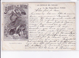 PUBLICITE : Société De Retraites "la Boule De Neige" à Paris - état - Publicidad