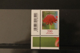 Deutschland ; Freimarken: Blumen: 200 Cent Purpur-Knautie; Eckrand; MiNr. 3556, MNH - Used Stamps