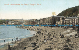 R641461 I. O. M. Queen Promenade And Beach. Douglas. Valentine. Colourtone Serie - Wereld