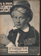 Revue RADIO CiNEMA TELEVISION  N° 165 Mars1953 J H DAVIES (CAT4082/165) - Cine / Televisión