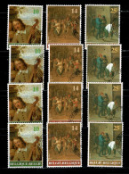 1990 2393/2395 Serie X 4 ! Postfris Met 1édag Stempel : HEEL MOOI ! MNH Avec Cachet 1er Jour : David Teniers - Neufs