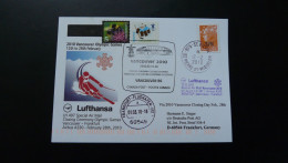 Vol Special Flight Vancouver Olympic Games To Frankfurt Lufthansa 2010 (St-Pierre Et Miquelon) - Storia Postale