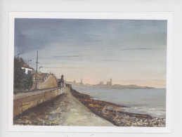 Le Havre La Plage Vue De Sainte Adresse Patrice Gélard Peintre Voeux Juriste Professeur Sénateur Adjoint Au Maire Havre - Hafen