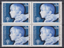 1979 , Mi 1597 ** (3) -  4 Er Block Postfrisch - Internationales Jahr Des Kindes - Ungebraucht