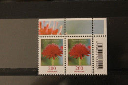 Deutschland ; Freimarken: Blumen: 200 Cent Purpur-Knautie; Waagerechtes Paar; MiNr. 3556, OR; MNH - Used Stamps