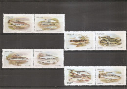 Poissons ( Série De 8 Timbre Privés XXX -MNH - De Nagaland  ) - Poissons