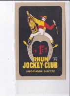 PUBLICITE : Le Rhum Jockey Club (d'après Mory) - Très Bon état - Publicité