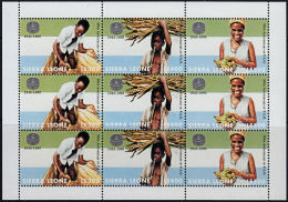 C5079 SIERRA LEONE 1995, SG 2329-31 50th Anniv Of FAO (Food & Agriculture Organisation) MNH Sheetlet - Sierra Leona (1961-...)