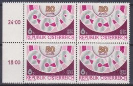 1979 , Mi 1598 ** (4) -  4 Er Block Postfrisch - Internationaler Beratender Ausschuß Für Den Funkdienst CCIR - Ungebraucht